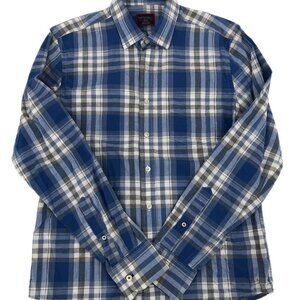 UNTUCKit Blue & White Slim Fit Flannel Shirt | Perfect for Any Occasion